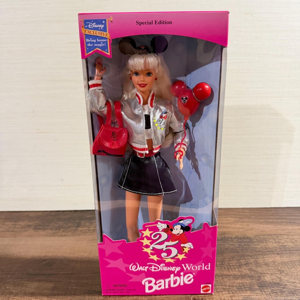 VTG 96 Walt Disney World 25th Anniversary Barbie NRFB Exclusive Special Edition
